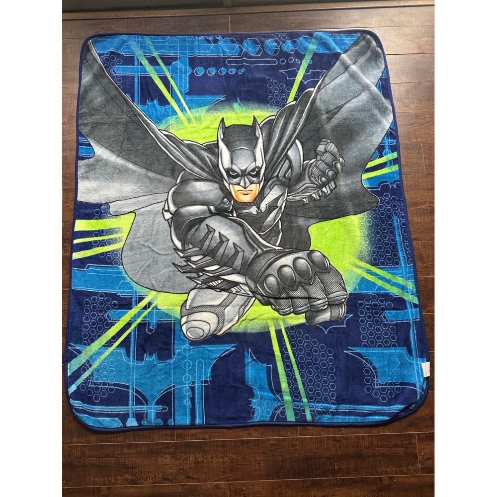 2009 The Dark Knight Batman DC Comics Superhero Soft Blanket 58x49